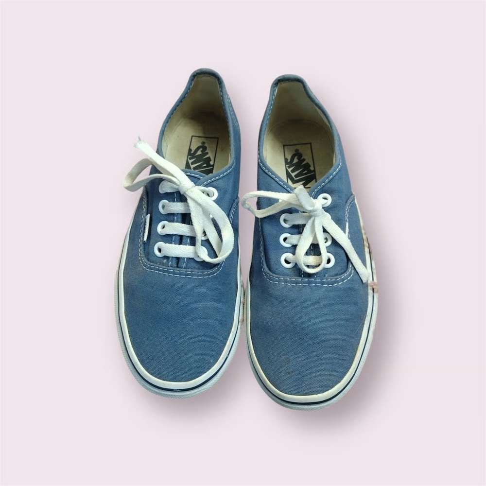Vans Blue Canvas Sneakers Women's